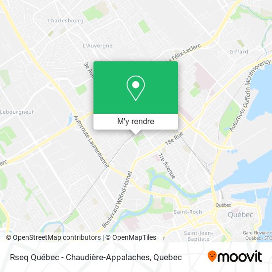 Rseq Québec - Chaudière-Appalaches plan
