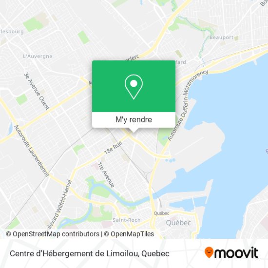 Centre d'Hébergement de Limoilou plan