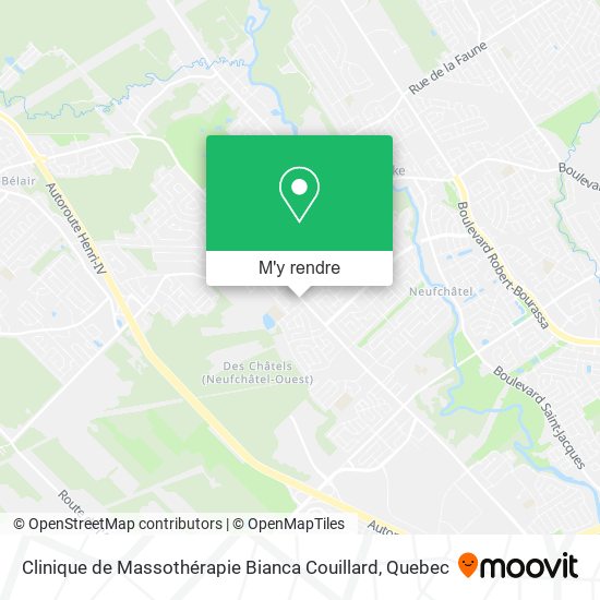 Clinique de Massothérapie Bianca Couillard plan