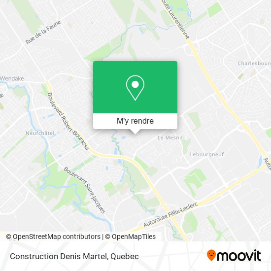 Construction Denis Martel plan
