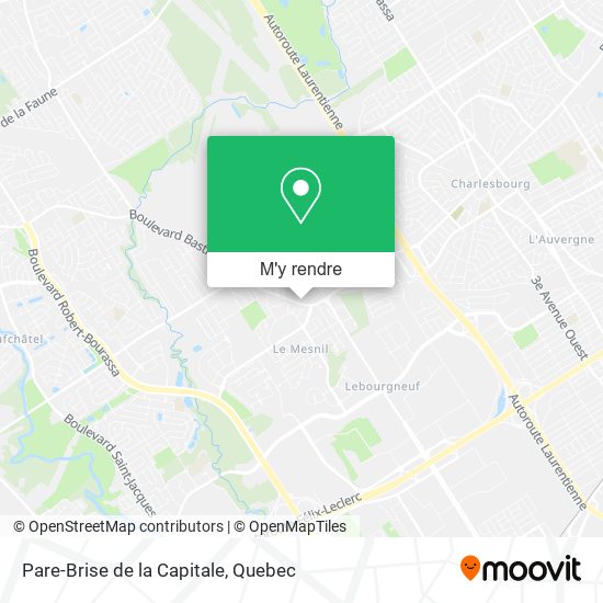 Pare-Brise de la Capitale plan