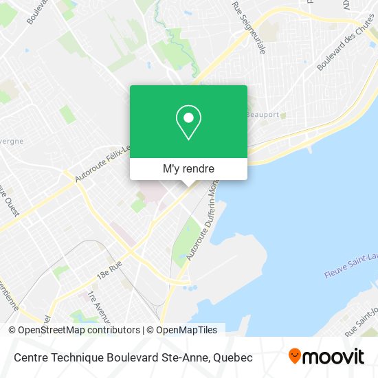 Centre Technique Boulevard Ste-Anne plan