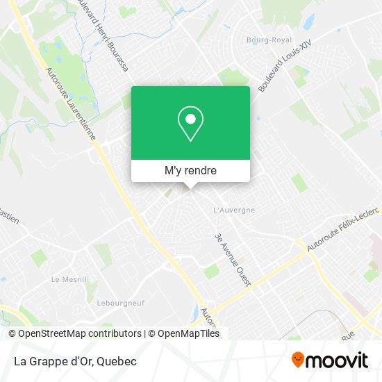 La Grappe d'Or plan