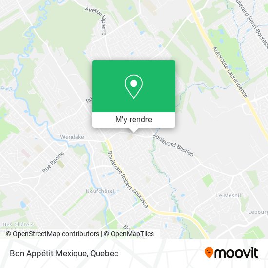 Bon Appétit Mexique plan