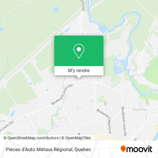 Pièces d'Auto Métaux Régional plan