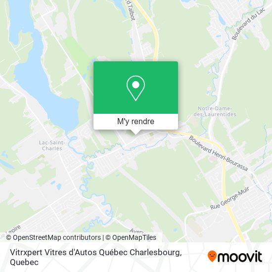 Vitrxpert Vitres d'Autos Québec Charlesbourg plan