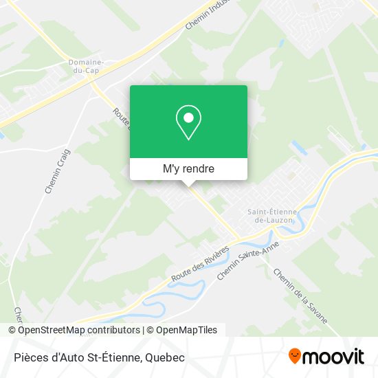 Pièces d'Auto St-Étienne plan