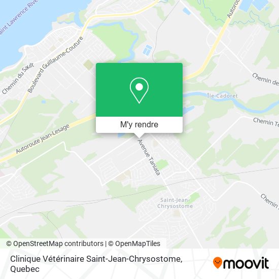 Clinique Vétérinaire Saint-Jean-Chrysostome plan