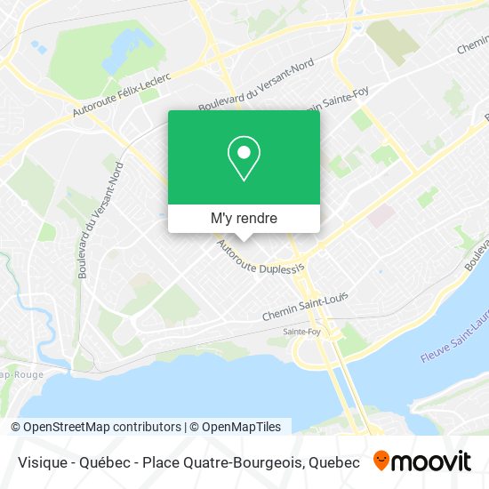 Visique - Québec - Place Quatre-Bourgeois plan