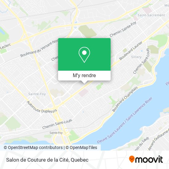 Salon de Couture de la Cité plan