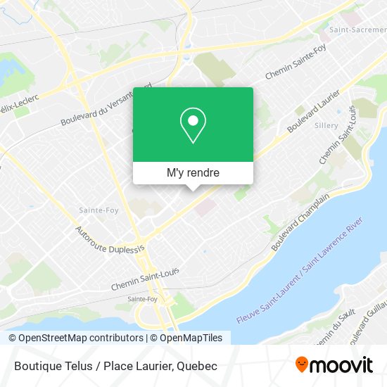 Boutique Telus / Place Laurier plan