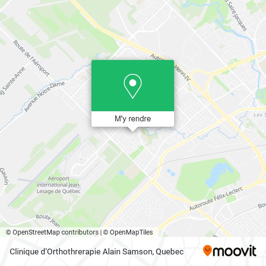 Clinique d'Orthothrerapie Alain Samson plan