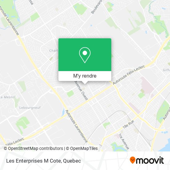 Les Enterprises M Cote plan