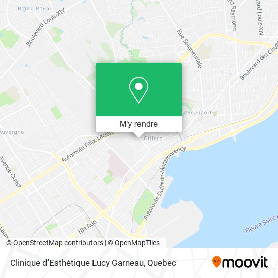 Clinique d'Esthétique Lucy Garneau plan