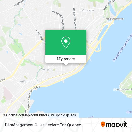 Déménagement Gilles Leclerc Enr plan