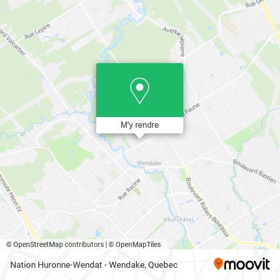 Nation Huronne-Wendat - Wendake plan