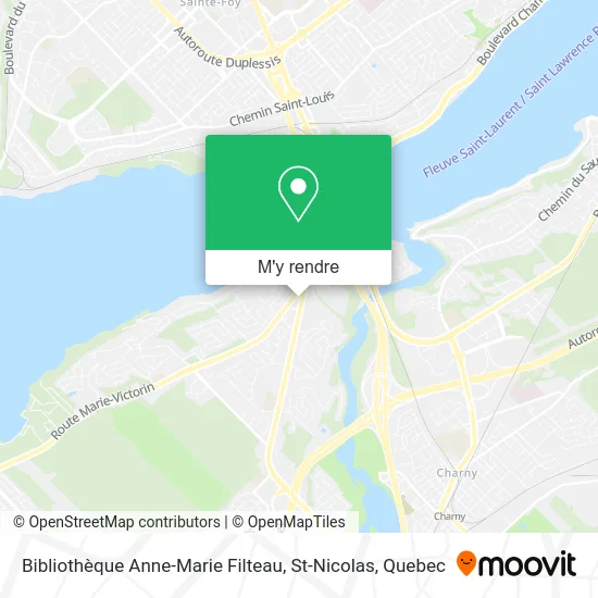 Bibliothèque Anne-Marie Filteau, St-Nicolas plan