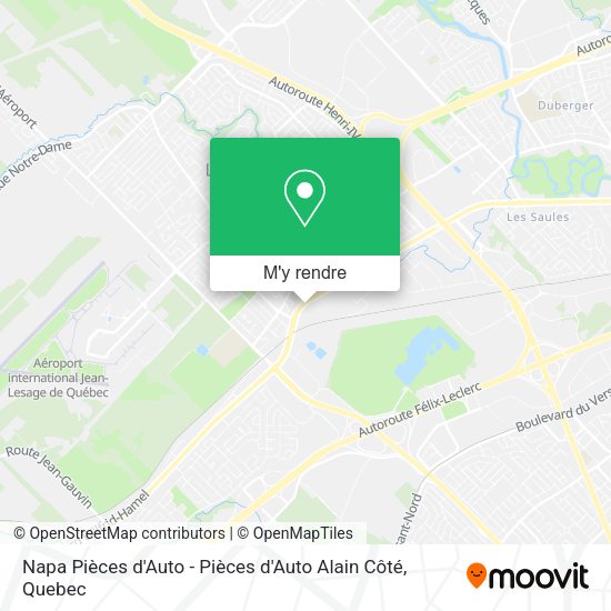Napa Pièces d'Auto - Pièces d'Auto Alain Côté plan