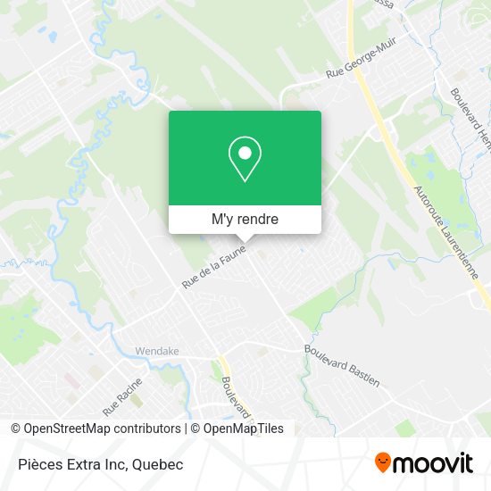 Pièces Extra Inc plan