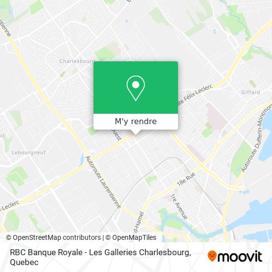 RBC Banque Royale - Les Galleries Charlesbourg plan