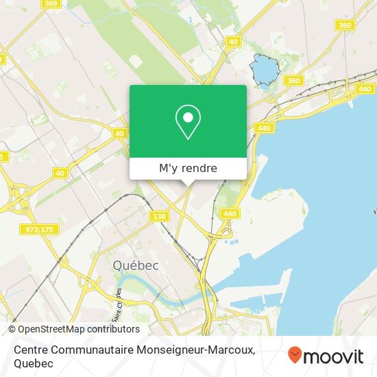 Centre Communautaire Monseigneur-Marcoux plan