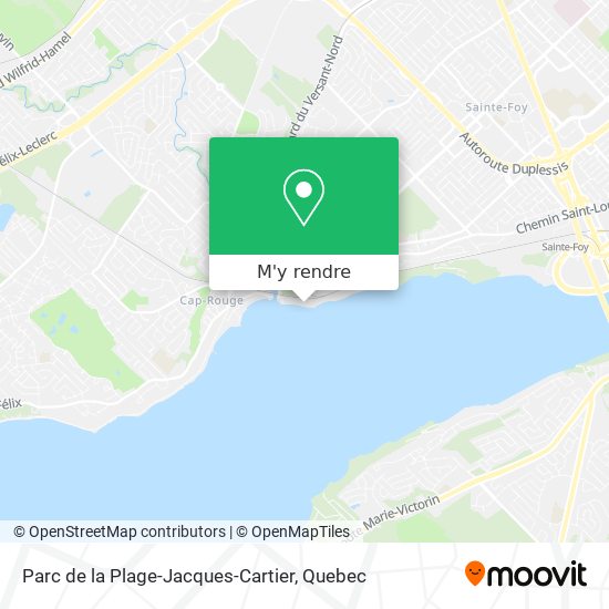 Parc de la Plage-Jacques-Cartier plan