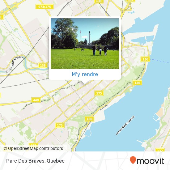 Parc Des Braves plan