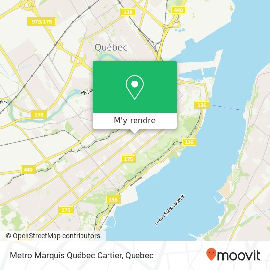 Metro Marquis Québec Cartier plan