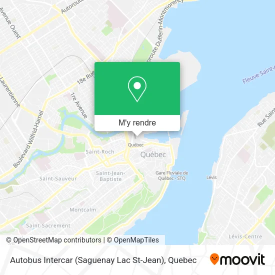 Autobus Intercar (Saguenay Lac St-Jean) plan