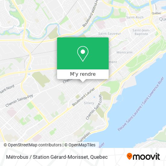 Métrobus / Station Gérard-Morisset plan