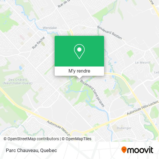 Parc Chauveau plan
