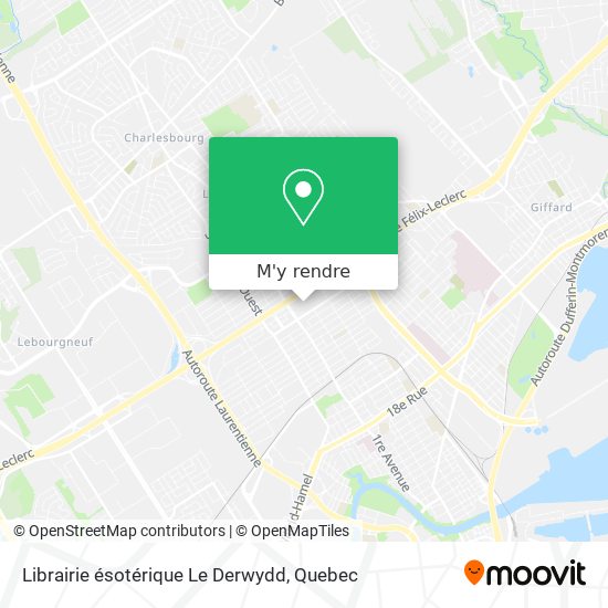 Librairie ésotérique Le Derwydd plan