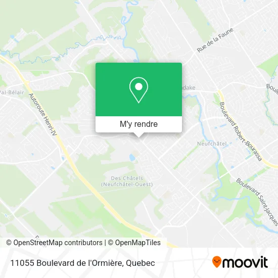 11055 Boulevard de l'Ormière plan