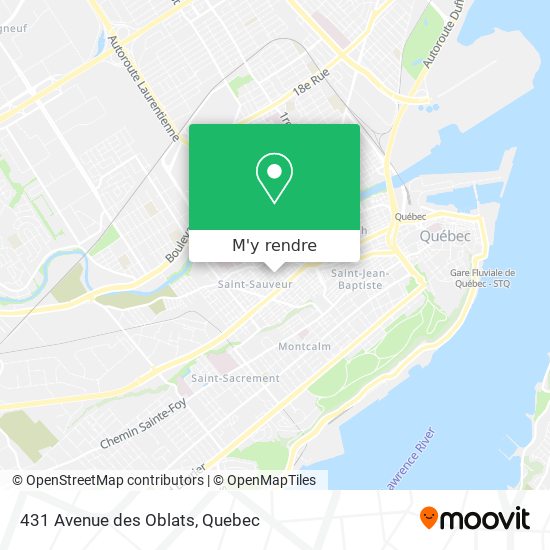 431 Avenue des Oblats plan