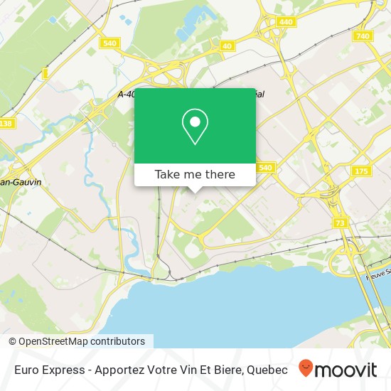 Euro Express - Apportez Votre Vin Et Biere, 913 Rue Grandjean Québec, QC G1X 4G8 plan