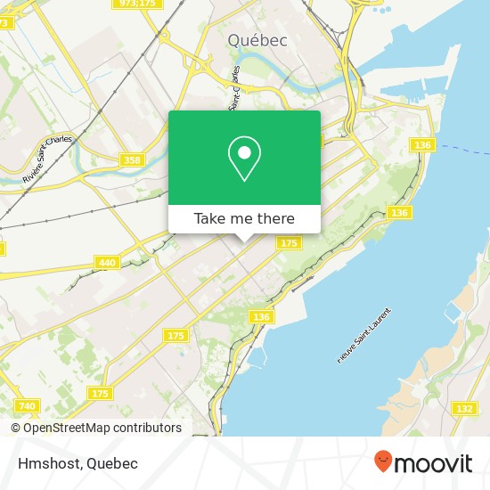 Hmshost, Avenue de Bienville Québec, QC G1S 3C1 plan