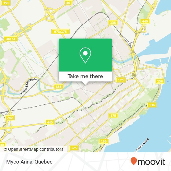 Myco Anna, 615 Rue St-Vallier W Québec, QC G1N plan