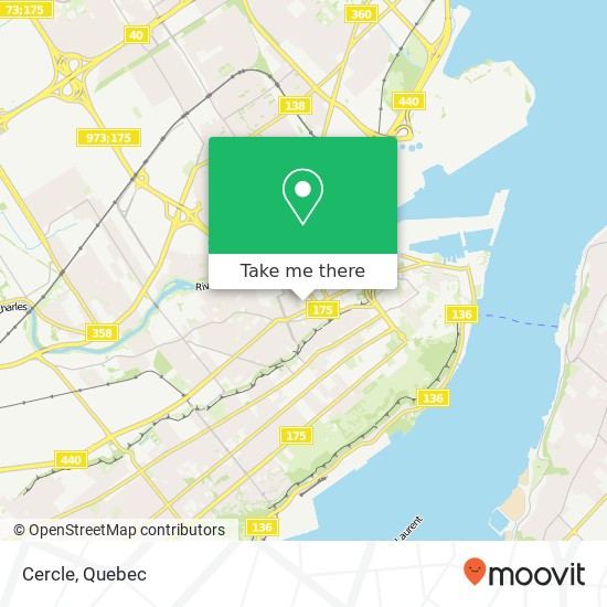 Cercle, 228 Rue St-Joseph E Québec, QC G1K 3A9 plan