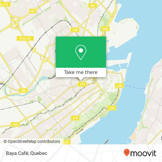 Baya Café, 320 Rue St-Joseph E Québec, QC G1K 9E7 plan