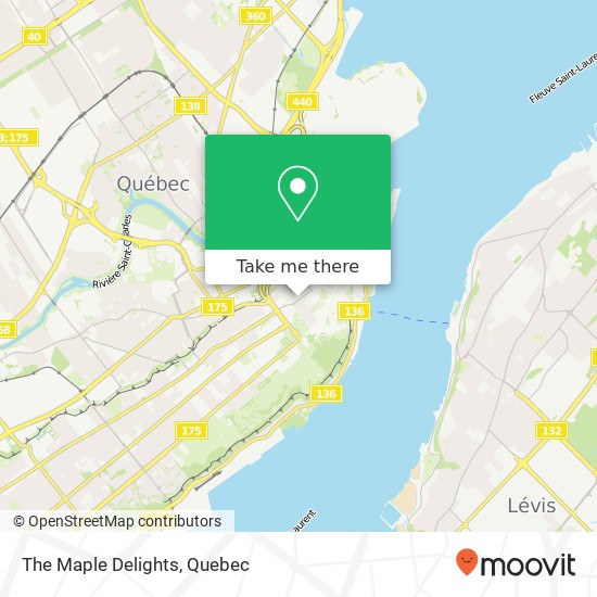 The Maple Delights, 1044 Rue St-Jean Québec, QC G1R 1R6 plan