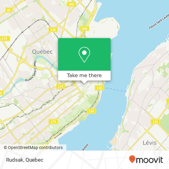 Rudsak, 1055 Rue St-Jean Québec, QC G1R 1S2 plan