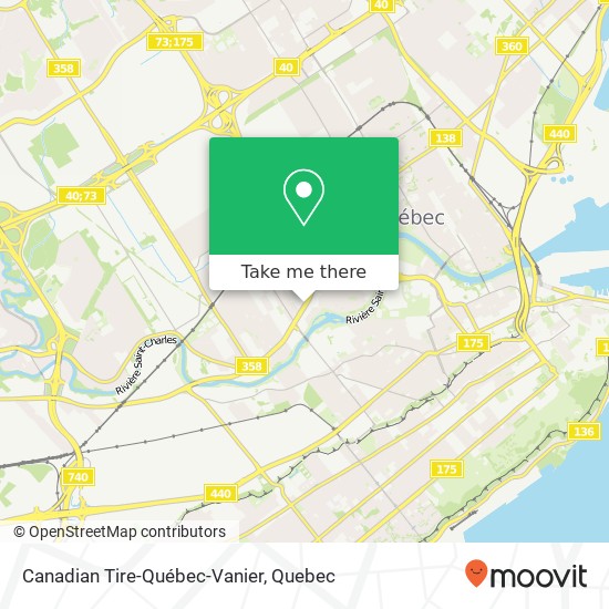 Canadian Tire-Québec-Vanier, 630 Boulevard Wilfrid-Hamel Québec, QC G1M plan