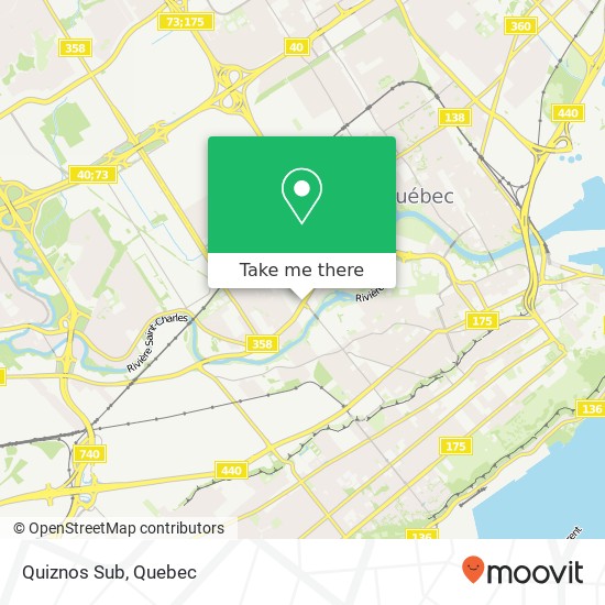 Quiznos Sub, 680 Boulevard Wilfrid-Hamel Québec, QC G1M plan