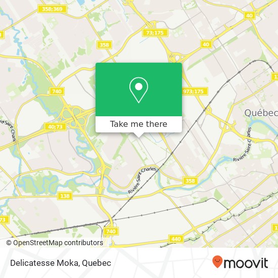 Delicatesse Moka, 695 Avenue Godin Québec, QC G1M plan