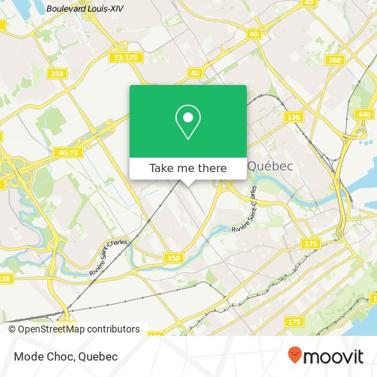 Mode Choc, 465 Rue Soumande Québec, QC G1M plan