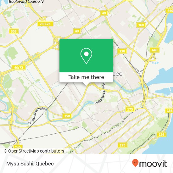 Mysa Sushi, 552 Boulevard Wilfrid-Hamel Québec, QC G1M 3E5 plan