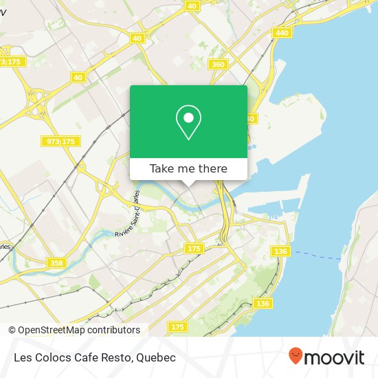 Les Colocs Cafe Resto, 400 3e Avenue Québec, QC G1L 2W1 plan