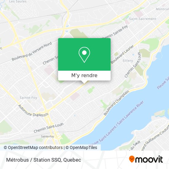 Métrobus / Station SSQ plan