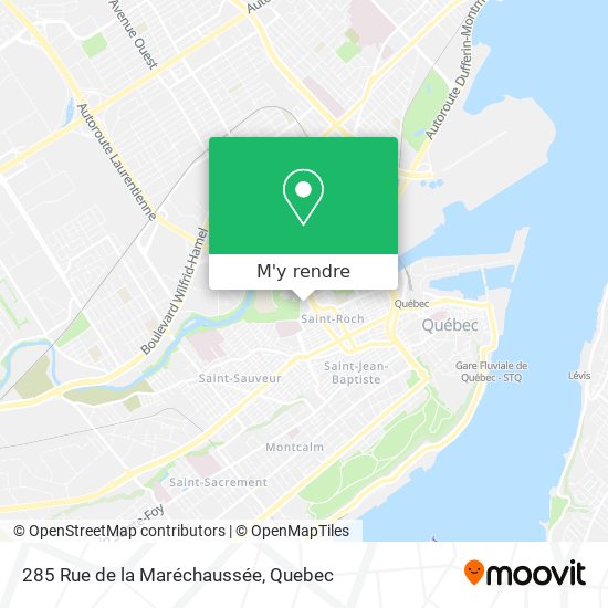 285 Rue de la Maréchaussée plan