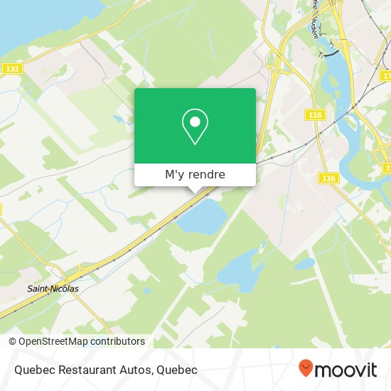 Quebec Restaurant Autos plan